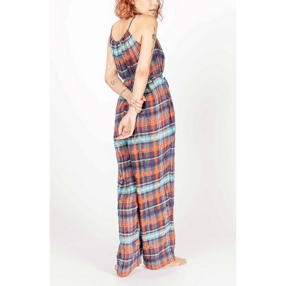 Ace & Jig Multicolor Plaid Jumpsuit - Picture 4 of 6